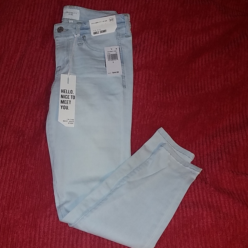 NWT Celebrity Pink ankle skinny Jean